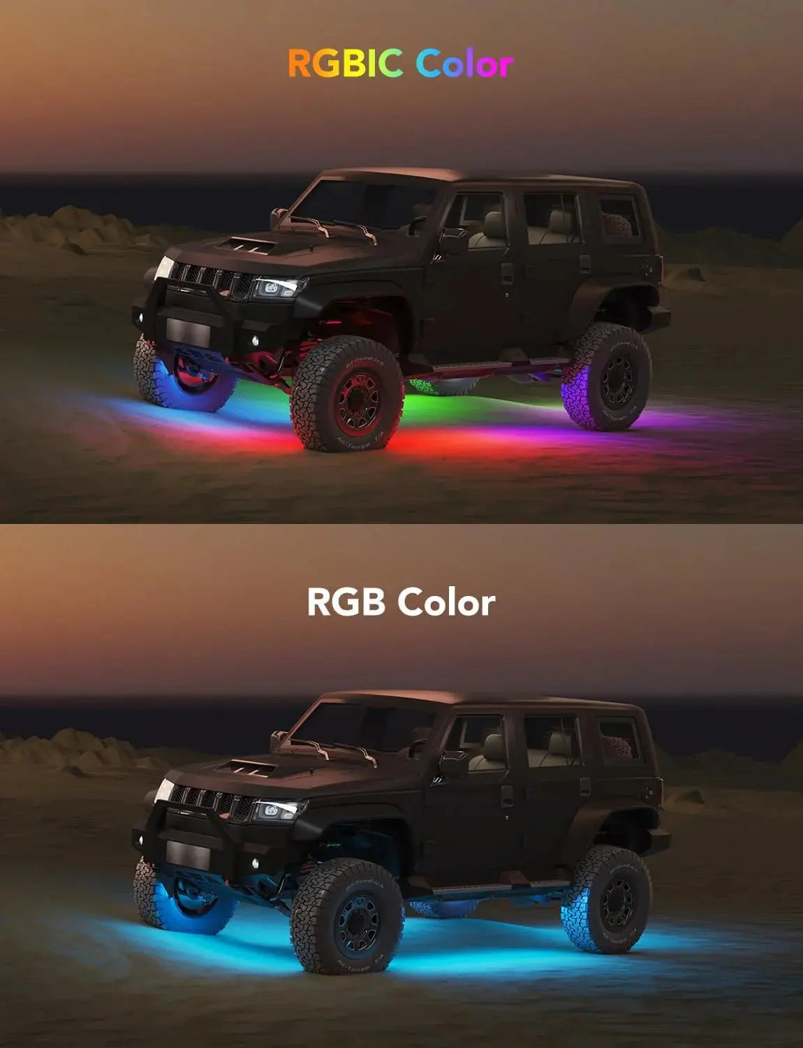 Govee RGBIC Car Underglow Lights Enforce Records