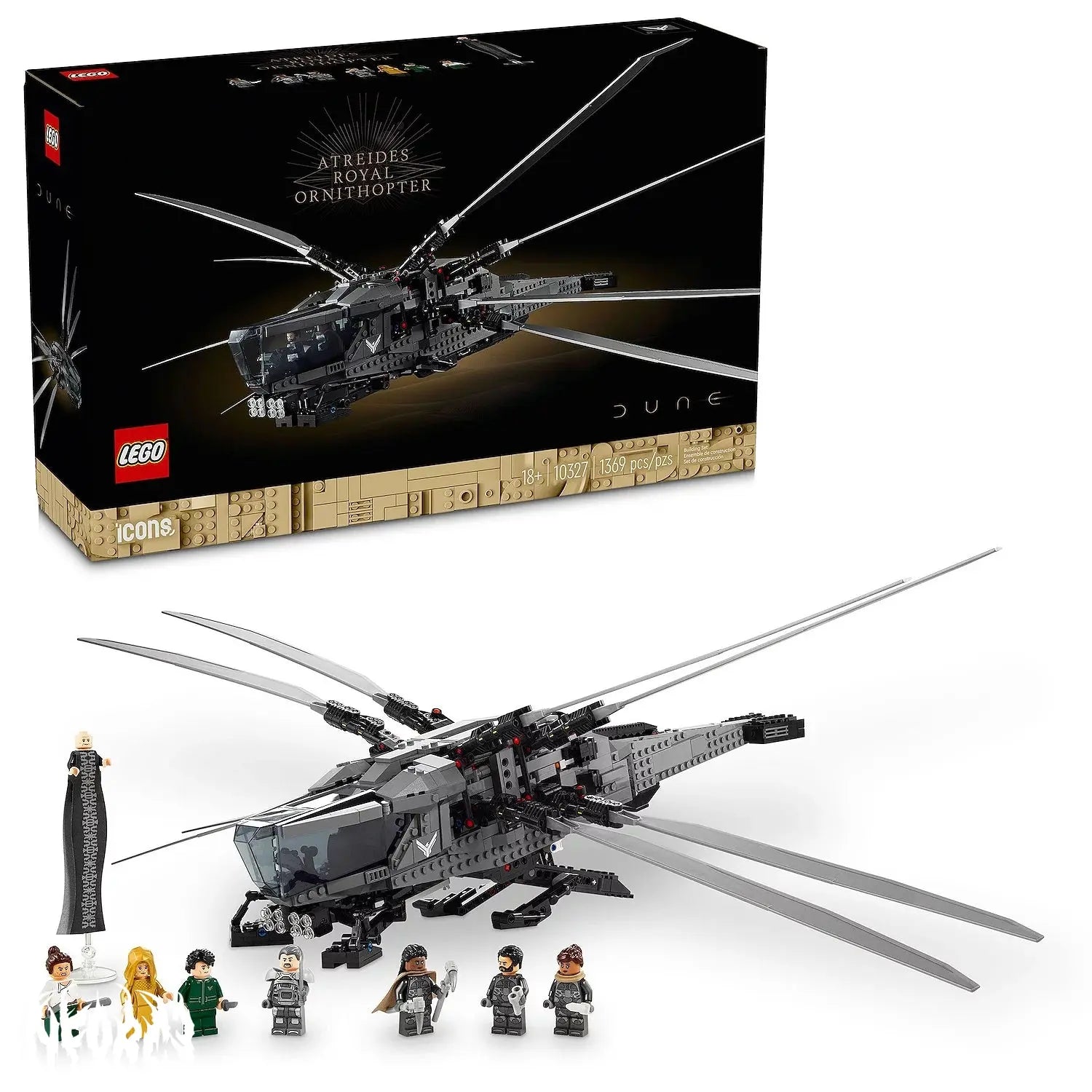 LEGO Icons Dune Atreides Royal Ornithopter Set 10327 Enforce Records