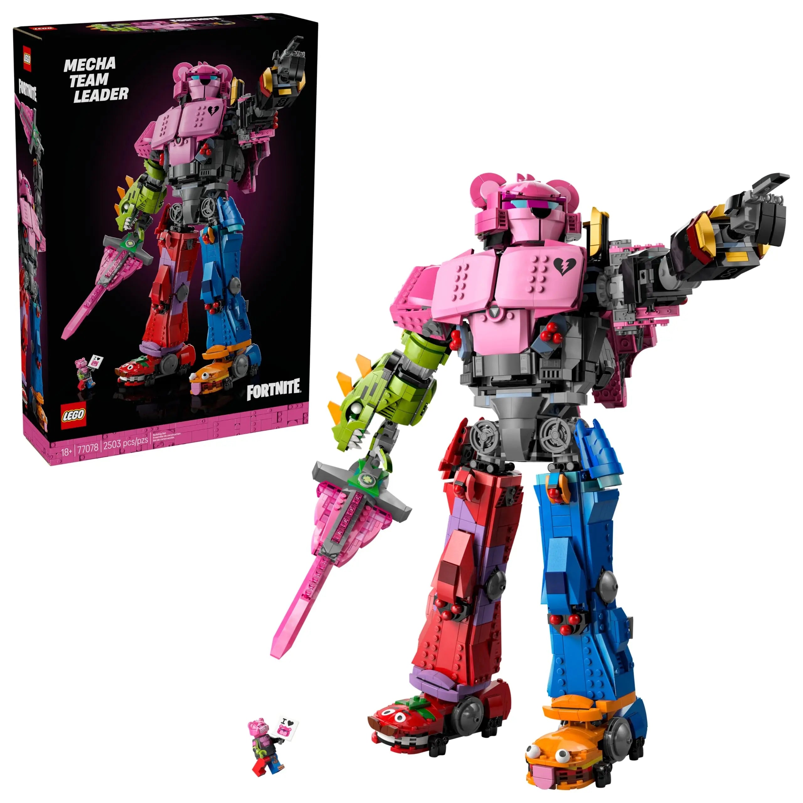 LEGO Fortnite Mecha Team Leader Set 77078 Enforce Records