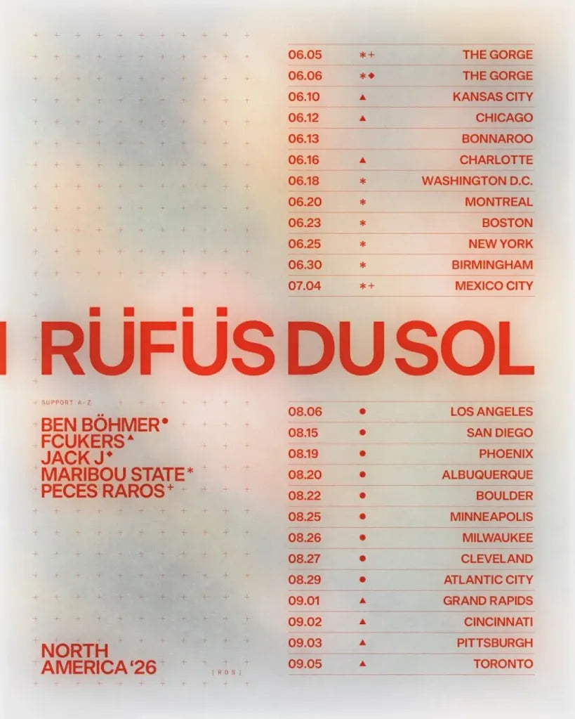 Rufus Du Sol with Maribou State NYC 2026